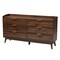 Baxton Studio Lena MidCentury Modern Walnut Brown Finished Wood 3Piece Storage Set 219-9537-9535-9534-ZORO - alternate 6